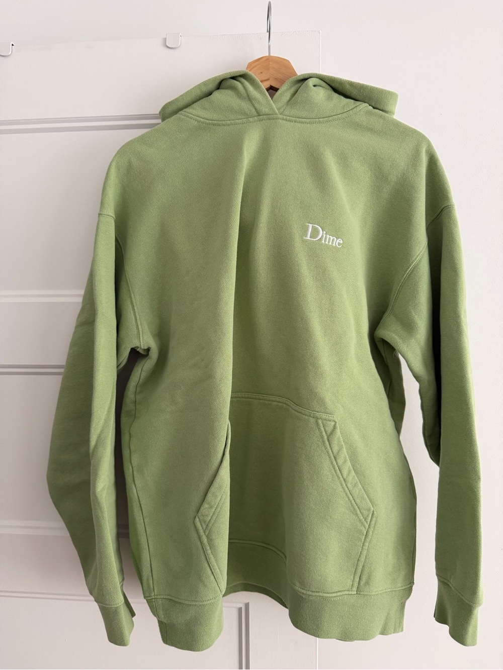 Dime Men's Green Hoodie